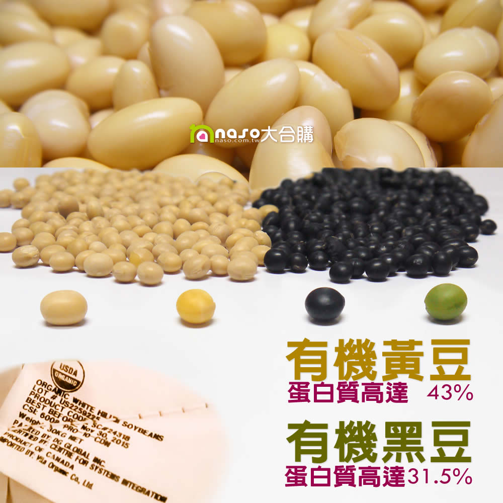 加拿大DG有機黃豆(30kg)/中國有機青仁黑豆(25kg)好評第6團